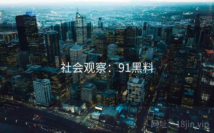 社会观察：91黑料