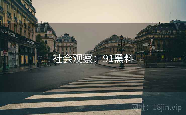 社会观察：91黑料
