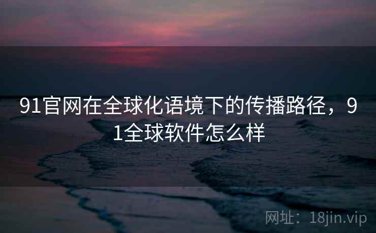 91官网在全球化语境下的传播路径，91全球软件怎么样