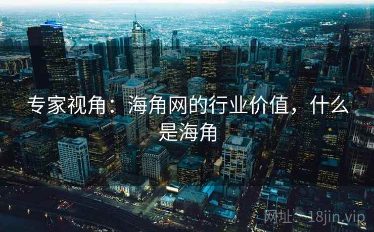 专家视角：海角网的行业价值，什么是海角