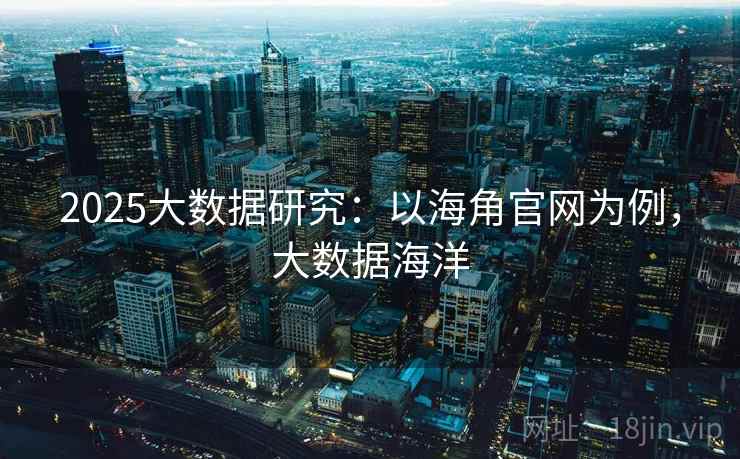 2025大数据研究：以海角官网为例，大数据海洋
