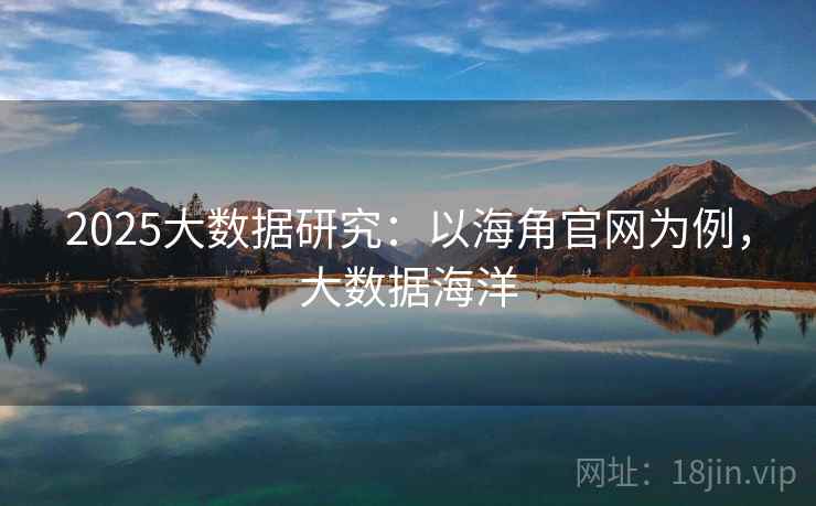 2025大数据研究：以海角官网为例，大数据海洋