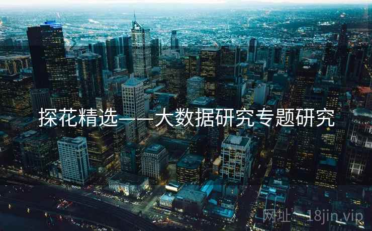 探花精选——大数据研究专题研究