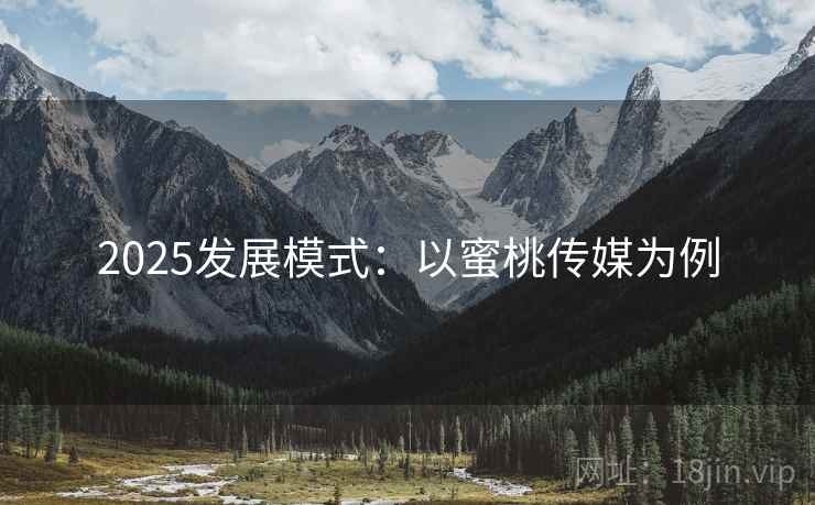 2025发展模式：以蜜桃传媒为例