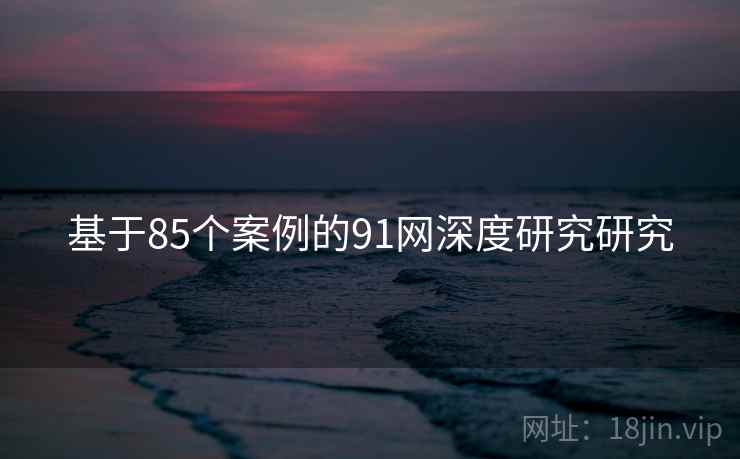基于85个案例的91网深度研究研究