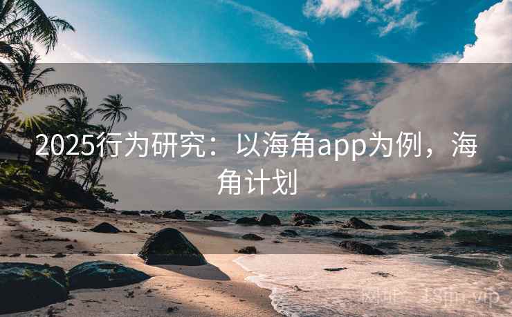 2025行为研究：以海角app为例，海角计划
